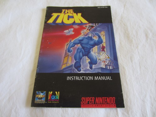The Tick (SNES) Super Nintendo CIB Complete Box 1994 FOX RARE - Picture 18 of 19