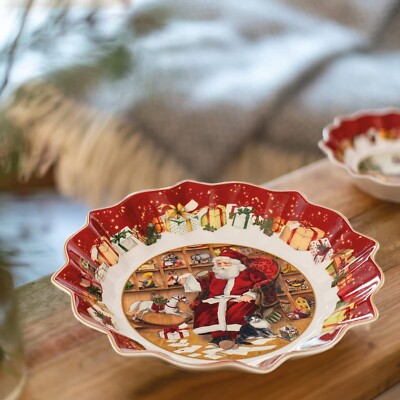 Villeroy & Boch 14-8332-3635 Pastry Plate, Porcelain, Red Bowl