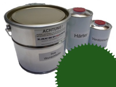 7 Liter Set 2K Automotive Paint Ral 6002 Foliage Green Gloss No Clear Lackpoint