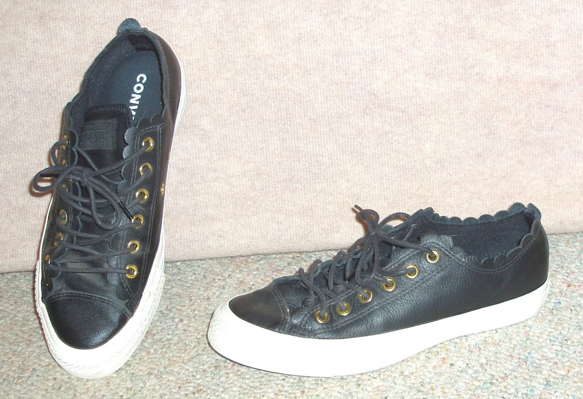 Size Converse Chuck Taylor All Star Low Frilly Thrills Black