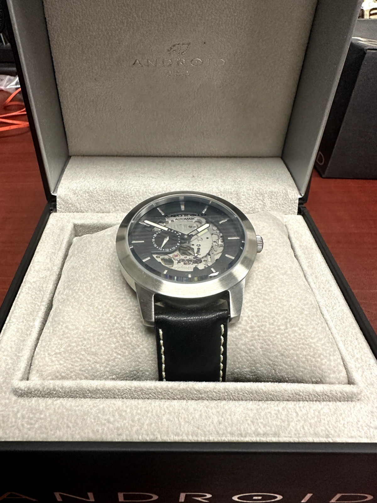 Men's Stunning Android Skeleton Automatic Watch W… - image 2