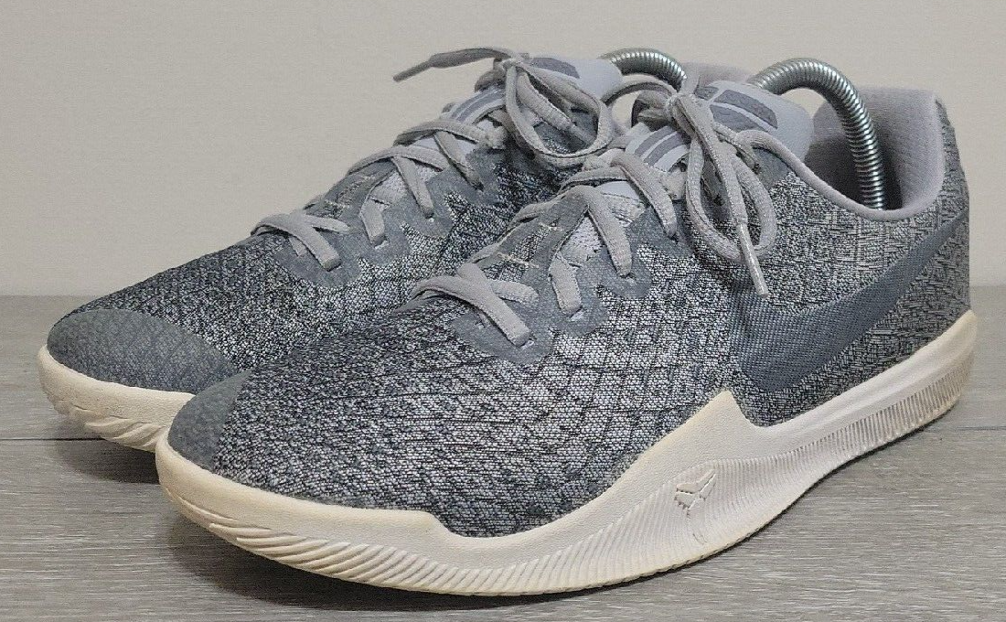 Nike Gray White Kobe Mamba Instinct Pure Platinum Basketball Shoes Size 12 Nike Mamba Instinct Pure Platinum Silver Kobe Shoes Men main image 3