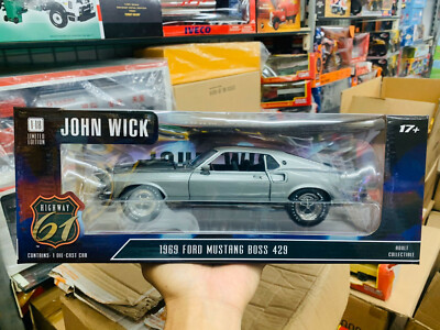 ミニカー JOHN WICK 1969 Ford Mustang BOOS 429 Amazon.com: Greenlight 1/64 Hollywood Series 18 John Wick Movie