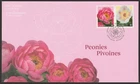 Canada New, Peonies, Flower, First Day Cover, FDC 2025