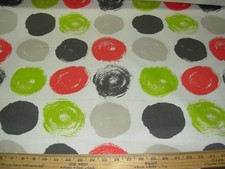 10 YDS ROBERT ALLEN MODERN POLKA DOT COTTON DRAPERY UPHOLSTERY FABRIC FOR LESS