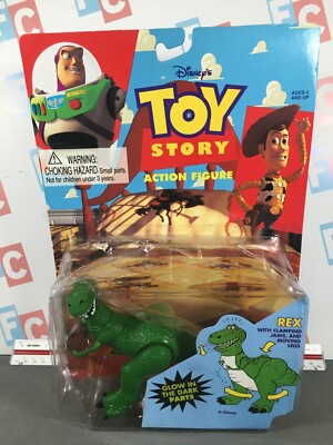 Original First Run 1995 Thinkway Toys Toy Story Series 1 Rex