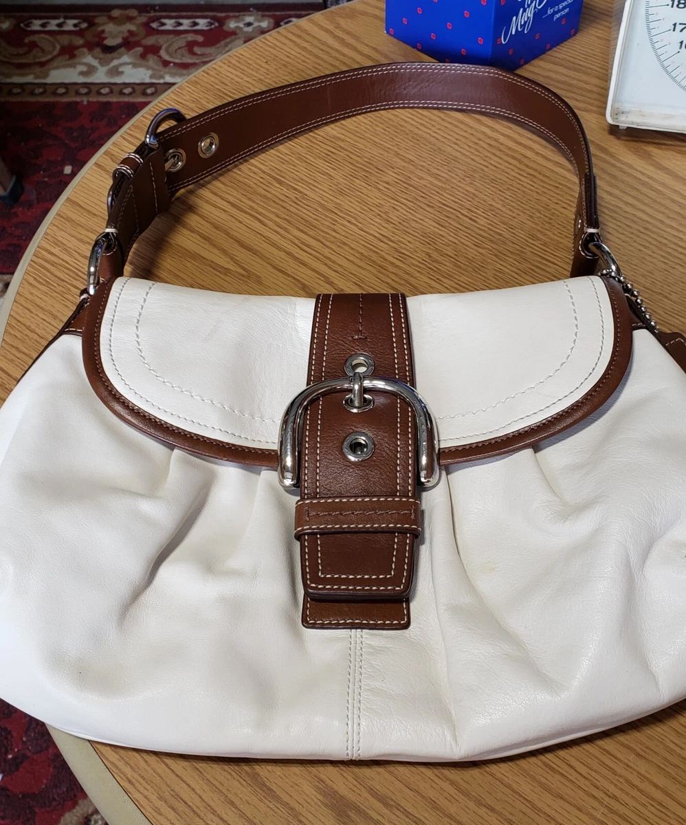Winter white coach purse Clearance