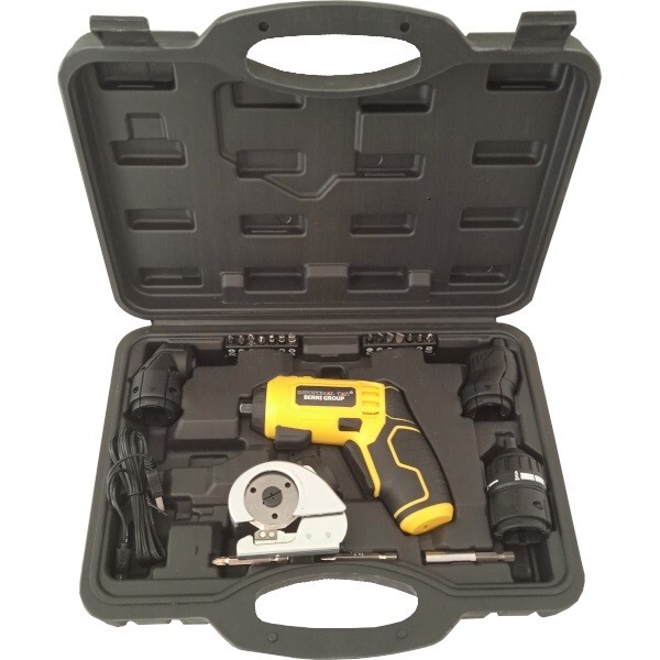 Trapano avvitatore ricaricabile con 21 inserti - Berni Group