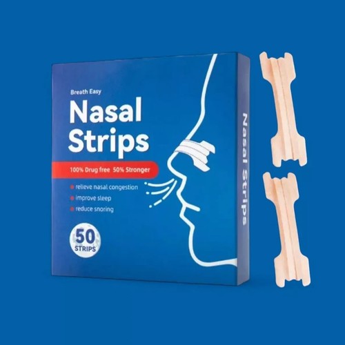 Nose Strips for Better Sleep - Pack of 50 Nasal Strips for Snoring Relief & Easy - Picture 3 of 28