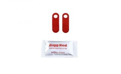 Motorcycle Bleed Nipple covers with locking cap M6-M10 Red universal BRS222109R