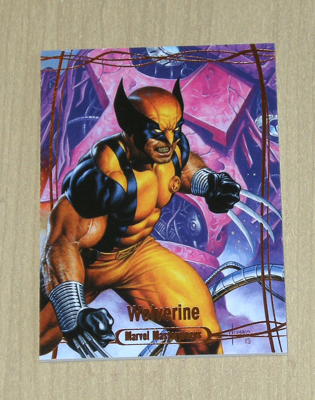 2016 Marvel Masterpieces Jusko ORANGE parallel WOLVERINE #89 10/99