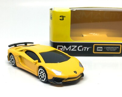 Lamborghini Aventador SV Coupe Dark Yellow RMZ City Metal 1/64 (3