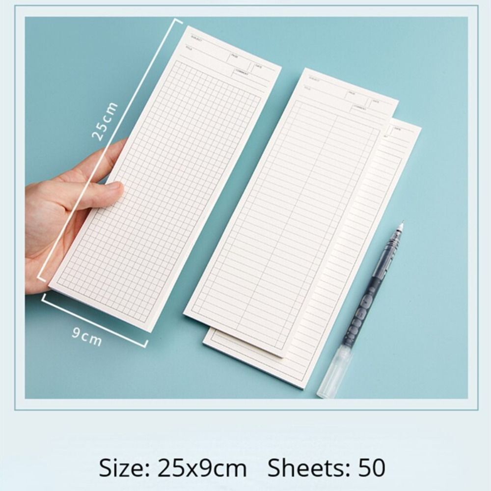 Stationery Note Paper Non-sticky Memo Pad Long Notepad Students | eBay