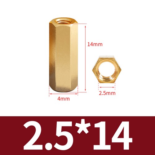 Threaded Rod Connecting Nuts Allthread bar Brass Hexagon Connectors M2 to M6 - Picture 40 of 130