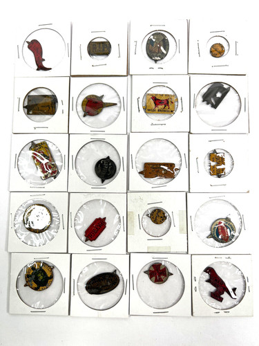 lot (20) antique tobacco tags ol virginy red cross crow alabama winston long bil