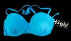 3 M New H20h Bikini Top Halter Lace Up  Turquoise Fushia Purple Bust 25-29" XS — photo 5