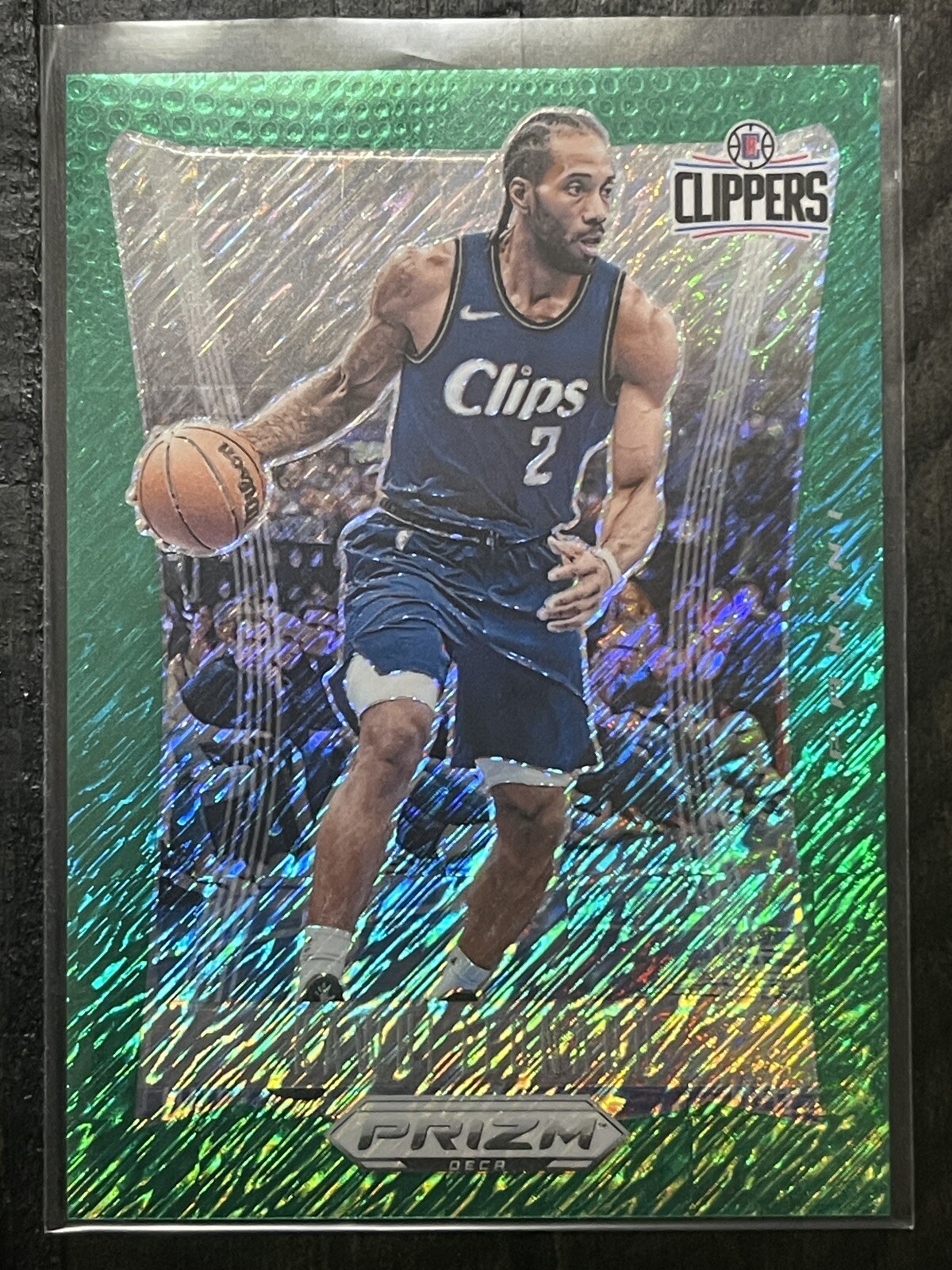 2023-2024 Panini Prizm Deca FOTL🏀 Kawhi Leonard GREEN Shimmer #1/12💥Clippers💥