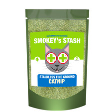 Smokeys Stash Catnip Stalkless Dried Ground Premium Bulk 3, 6, or 12 Ounce