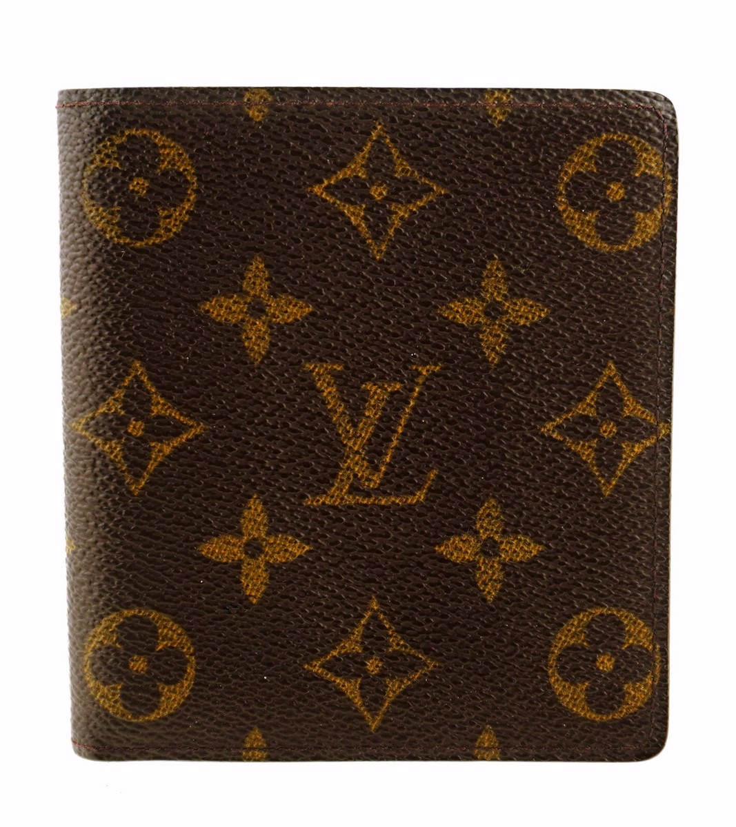 Authentic 1990s LOUIS VUITTON LV Monogram Leather 10x Card Bifold
