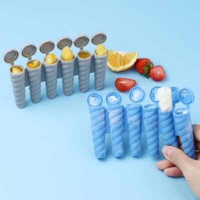 Flexible Silicone Popsicles Molds for Easy Releases Ice Lolly Maker Kitchen Tool