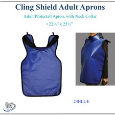 Dental X-Ray Apron, Cling Shield Lead-Lined Adult Protectall w/Neck Collar Palme