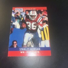1990 Pro Set Football Card #205 Stanley Morgan New England Patriots