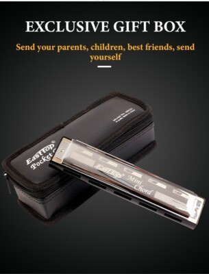 Gift Easttop Mini Chord Harmonica Orchestral Mouth Organ harmonica for Adult New