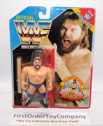Vintage WWF Hasbro Series 2 Hacksaw Jim Duggan Fig...