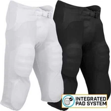 CHAMPRO Sports Safety Adult 7-Pad Integrated Football Pants, FPU13