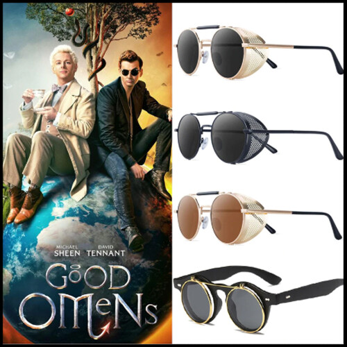 Good Omens Sunglasses Steampunk Devil Crowley David Tennant Glasses