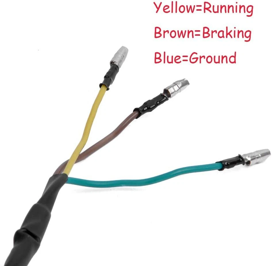 Luz trasera 28 LED para moto todo terreno 12V roja para Honda Foto 3 de 4