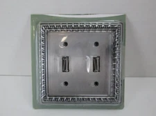 New Liberty Hardware Masco Brushed Satin Pewter Double Light Switch Cover