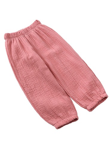 Boys Girls Cotton Linen Pants Casual Beach Bloomers Toddler Kids Loose Trousers - Picture 72 of 81
