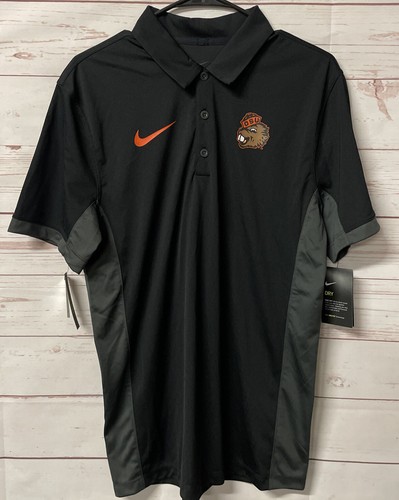 Oregon State Beavers Nike Black Gray Orange OSU Team Polo Shirt Mens Small NEW - Bild 3 von 8