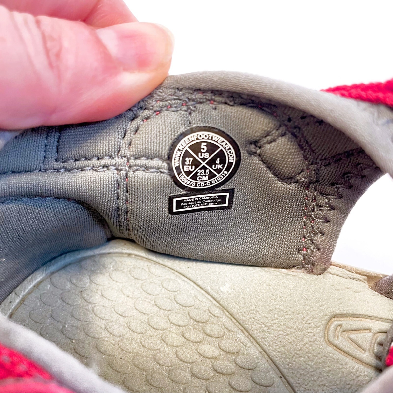 Sandali rossi Keen Big per bambini taglia 5