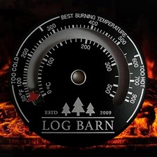 Stove Thermometer, Magnetic Log Burner Thermometer, Log Burner Accessories, Flue