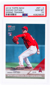2018 Topps Now Shohei Ohtani Spring Training #ST4 /11384 PSA 10 Rookie RC