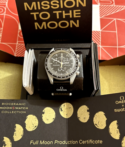 Swatch x Omega Bioceramic Moonswatch Mission To Moon Moonshine Gold