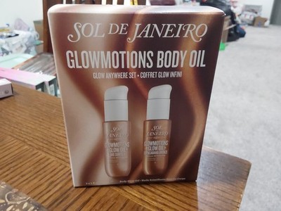 SOL DE JANEIRO GLOWMOTIONS GLOW OIL DUO COPACABANA BRONZE/RIO SUNSET 1 OZ EACH!
