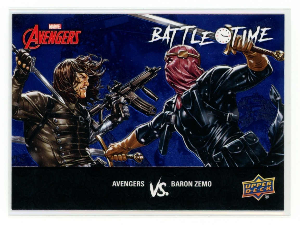 BARON ZEMO 2024 Upper Deck Marvel Avengers Battle Time Light FX Blue #BT-13 C1