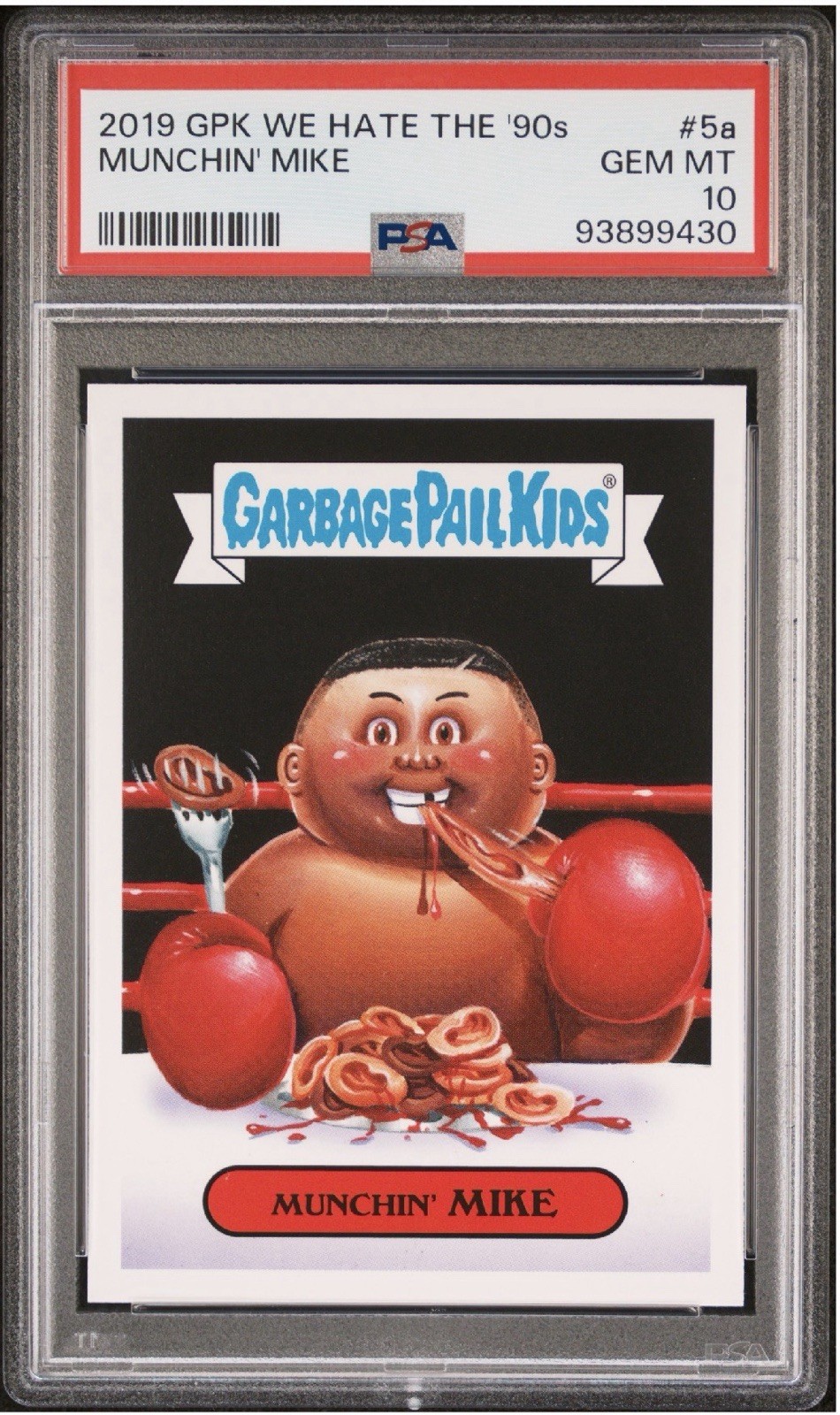 2019 Garbage Pail Kids 5a Munchin’ Mike Tyson PSA 10 Gem Mint 90’s Quantity Avai
