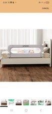Folding Bed Rail Toddlers,Baby Bed Rail Guard Reinforced Anchor Upgogo Gray G2