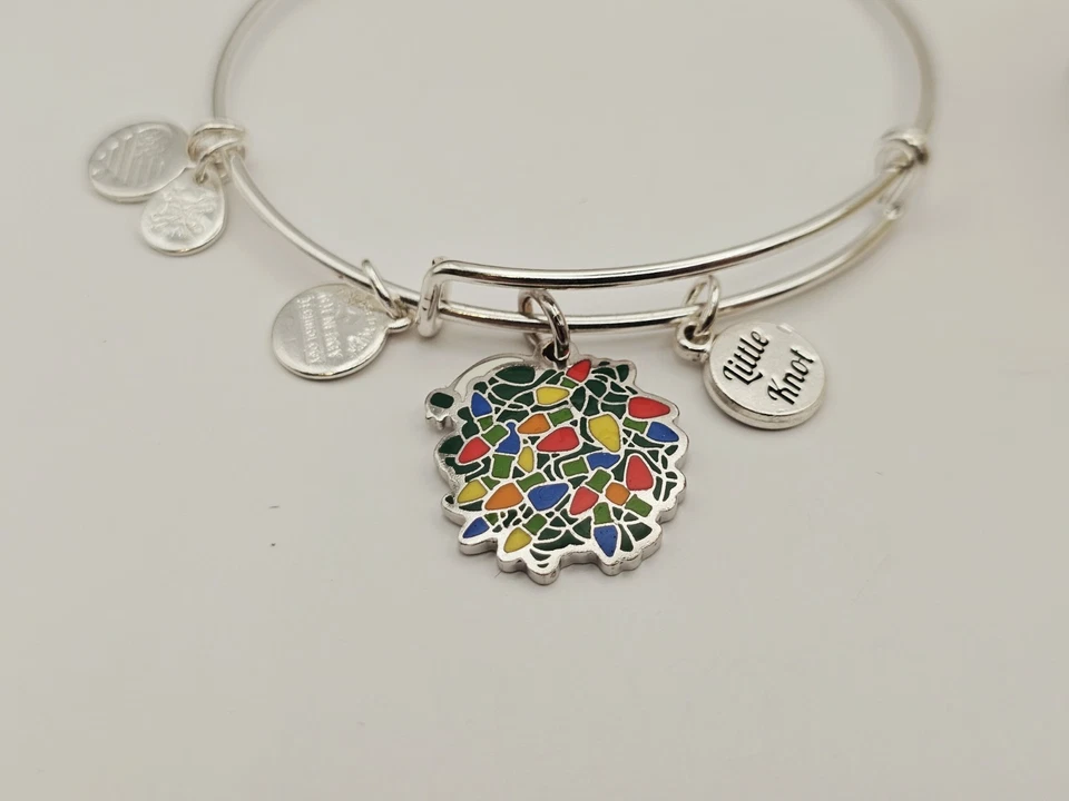 Brazalete Alex & Ani VACACIONES DE NAVIDAD 🎄🎄 PEQUEÑO NUDO Nuevo Sin Etiqueta con Caja ✨️😍 Foto 4 de 4