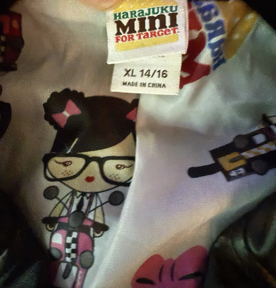 NWOT Girl’s HERAJUKU MINI For  Target Black Cropped Moto Jacket XL 14/16 - Image 3 of 4