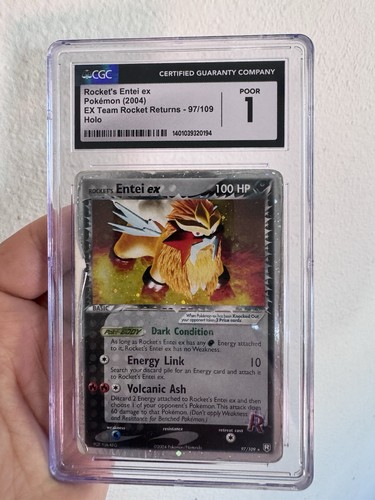 Rocket's Entei ex graded CGC 1 for sale on eBay