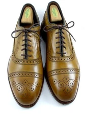 NEW Allen Edmonds "Strand" Men's Cap-Toe Oxfords 11.5 EE Walnut USA (701N)