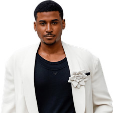 Michael Cooper Jr. (White Outfit) Half Body Buddy Cutout