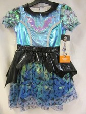 NEW Iridescent Witch Kids' Dress and Hat Halloween Costume Size Medium 7-8 NWT