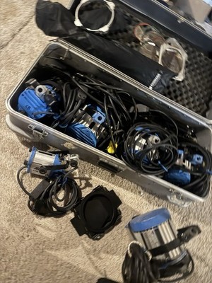 Arri Fresnel Studio Light Kit 6-Pack (1 1000, 2 650, 2 300, 1 150) Plus More