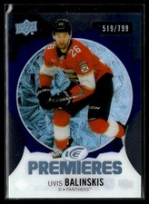 2023-24 Upper Deck Ice Hockey Premieres Blue #170 Uvis Balinskis /799